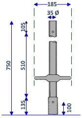 Adjustable Leg JJ-80