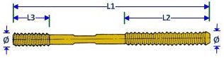 Form Tie D Rod with Nut